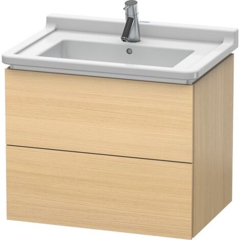 Duravit L-Cube Meuble sous-lavabo suspendu, 2 tiroirs, 670mm,