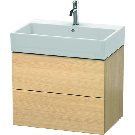 Duravit L-Cube Meuble sous-lavabo suspendu, 2 tiroirs, 68,4 x