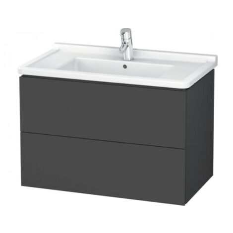 Duravit L-Cube Meuble sous-lavabo suspendu, 2 tiroirs, 820mm,