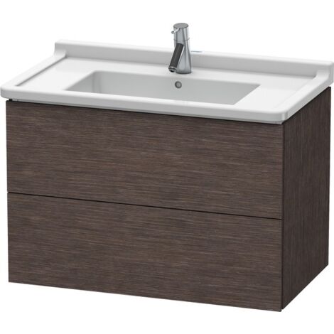 Duravit L-Cube Meuble sous-lavabo suspendu, 2 tiroirs, 820mm,