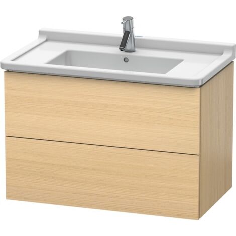 Duravit L-Cube Meuble sous-lavabo suspendu, 2 tiroirs, 820mm,