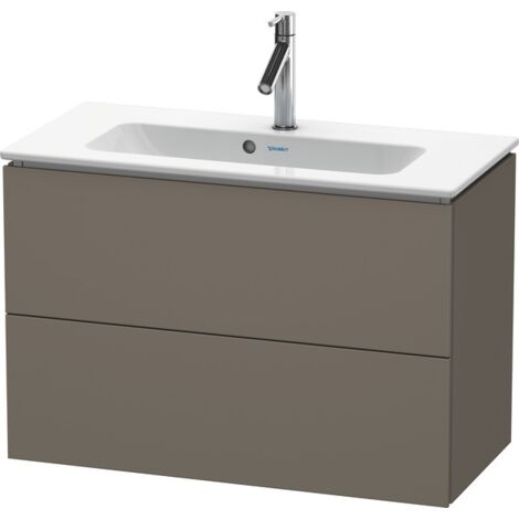 Duravit L-Cube Meuble sous-lavabo suspendu Compact, 2 tiroirs,