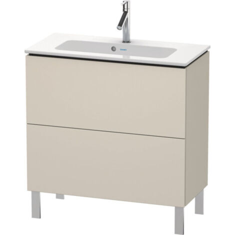 Duravit L-Cube Meuble sous-lavabo vertical Compact, 2 tiroirs,