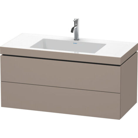 Duravit L-Cube Meuble vasque c-bonded avec base murale, 100x48