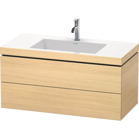 Duravit L-Cube Meuble vasque c-bonded avec base murale, 100x48