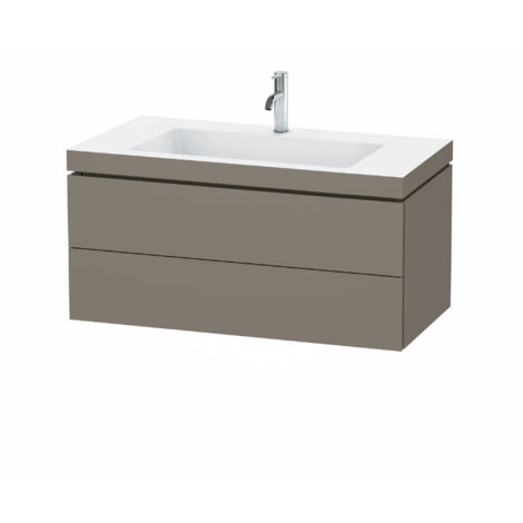 Duravit L-Cube Meuble vasque c-bonded avec base murale, 100x48