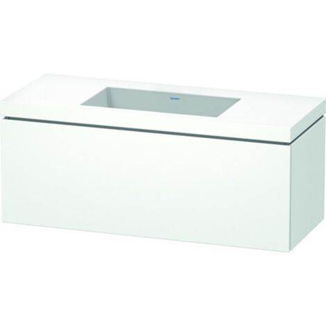 Duravit L-Cube meuble vasque c-bonded avec socle, suspendue au