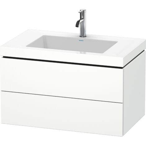 Duravit L-Cube meuble vasque c-bonded avec socle, suspendue au