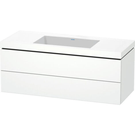 Duravit L-Cube meuble vasque c-bonded avec socle, suspendue au