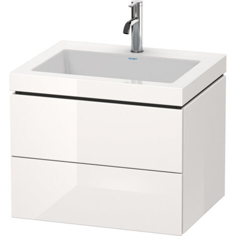 Duravit L-Cube meuble vasque c-bonded avec socle, suspendue au