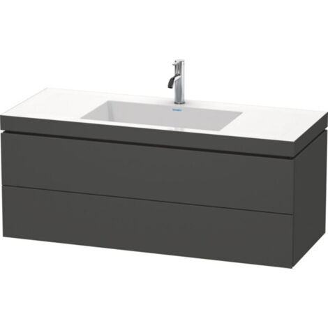Duravit L-Cube meuble vasque c-bonded avec socle, suspendue au