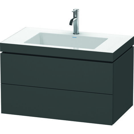 Duravit L-Cube meuble vasque c-bonded avec socle, suspendue au