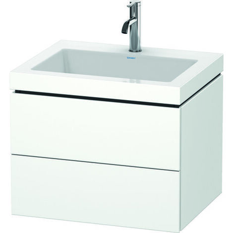 Duravit L-Cube meuble vasque c-bonded avec socle, suspendue au