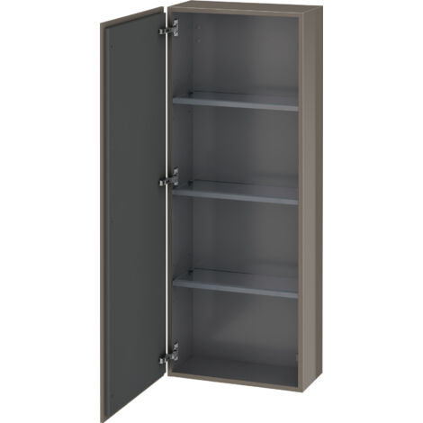 Duravit L-CUBE mobile 500x243x1320mm apertura sinistra flanella grigio lucido