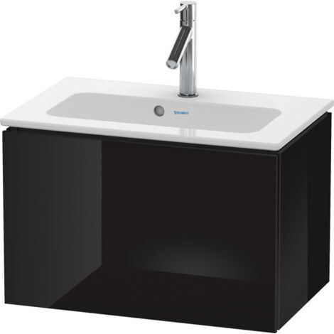 Duravit L-CUBE Mobile lavabo compatto 400x620x391mm nero lucido