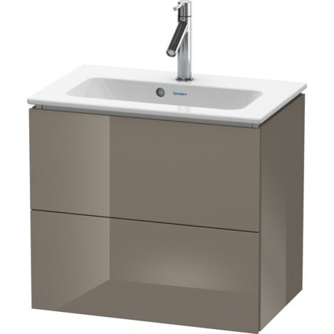 Duravit L-CUBE Mobile lavabo compatto 550x620x391mm flanella grigio lucido