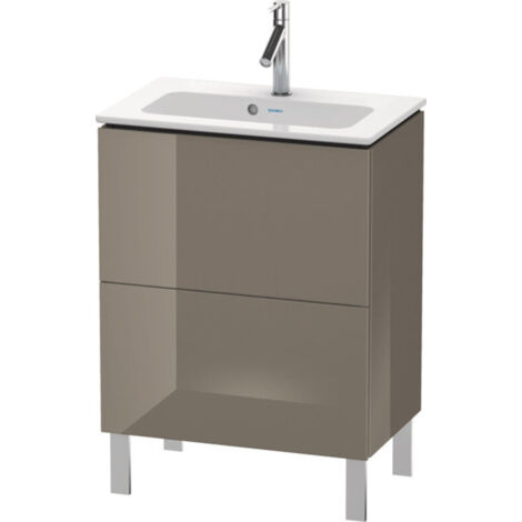 Duravit L-CUBE Mobile lavabo compatto 704x620x391mm flanella grigio lucido