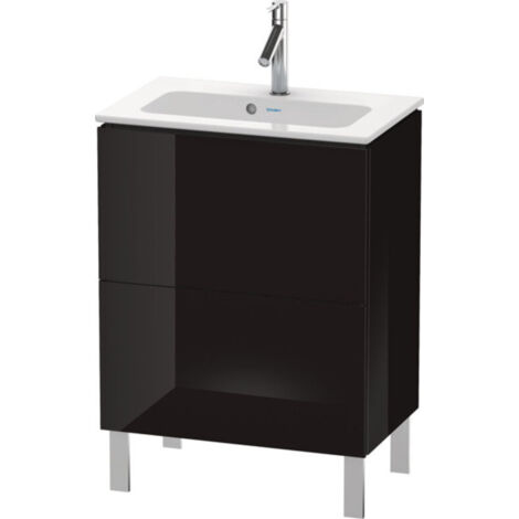 Duravit L-CUBE Mobile lavabo compatto 704x620x391mm nero lucido