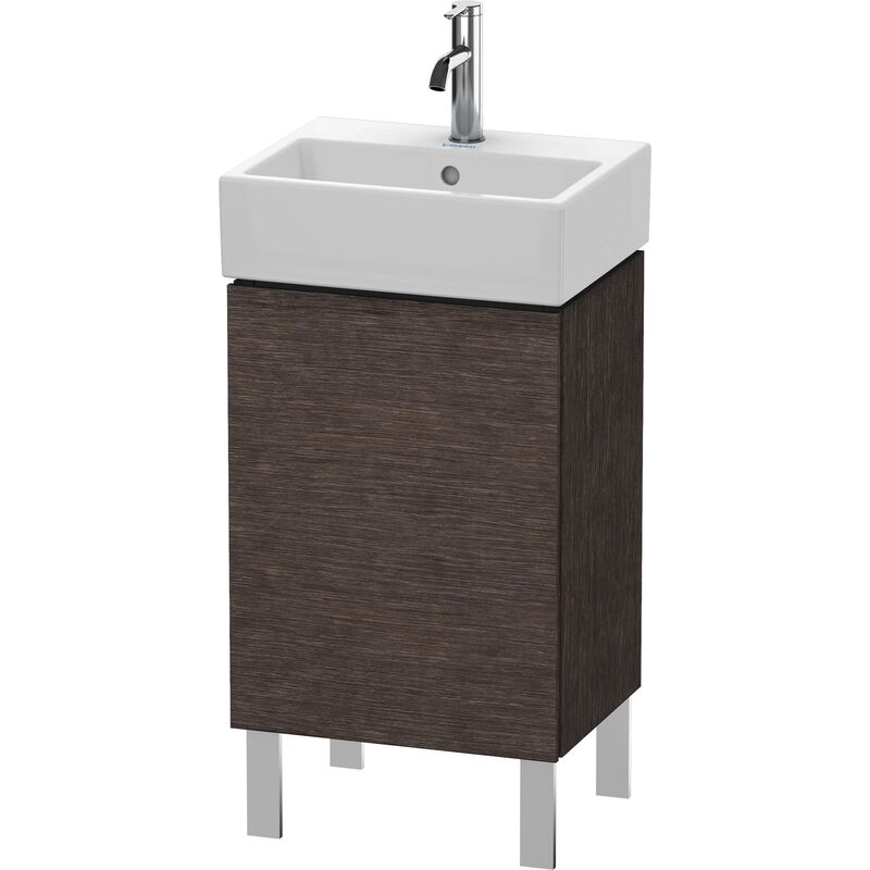 

Duravit L-Cube Módulo de lavabo vertical, 1 puerta, con bisagra a la derecha, 43,4x34,1 cm, para Vero Air 072445, color: roble oscuro cepillado chapa