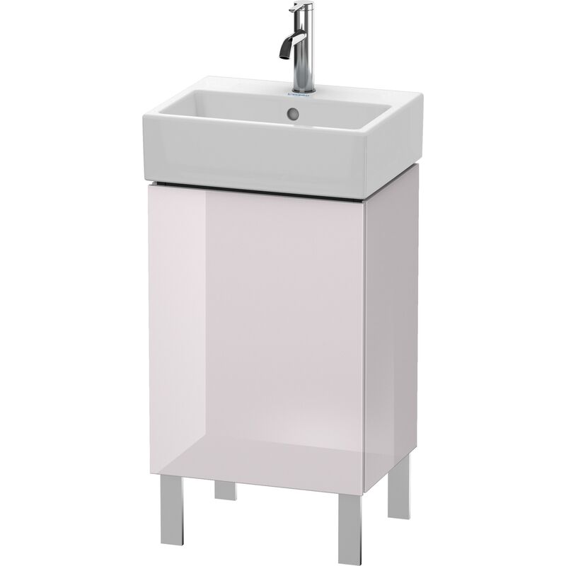 

Duravit L-Cube Módulo de lavabo vertical, 1 puerta, con bisagra a la derecha, 43,4x34,1 cm, para Vero Air 072445, color: Laca blanca lila alto brillo