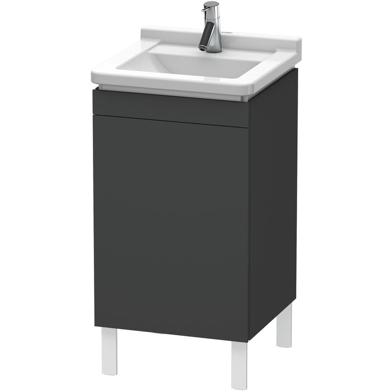 

Duravit L-Cube Módulo de lavabo vertical, 1 puerta, con bisagra a la derecha, 460mm, para Starck 3 030348, color: Grafito Mate Decoración