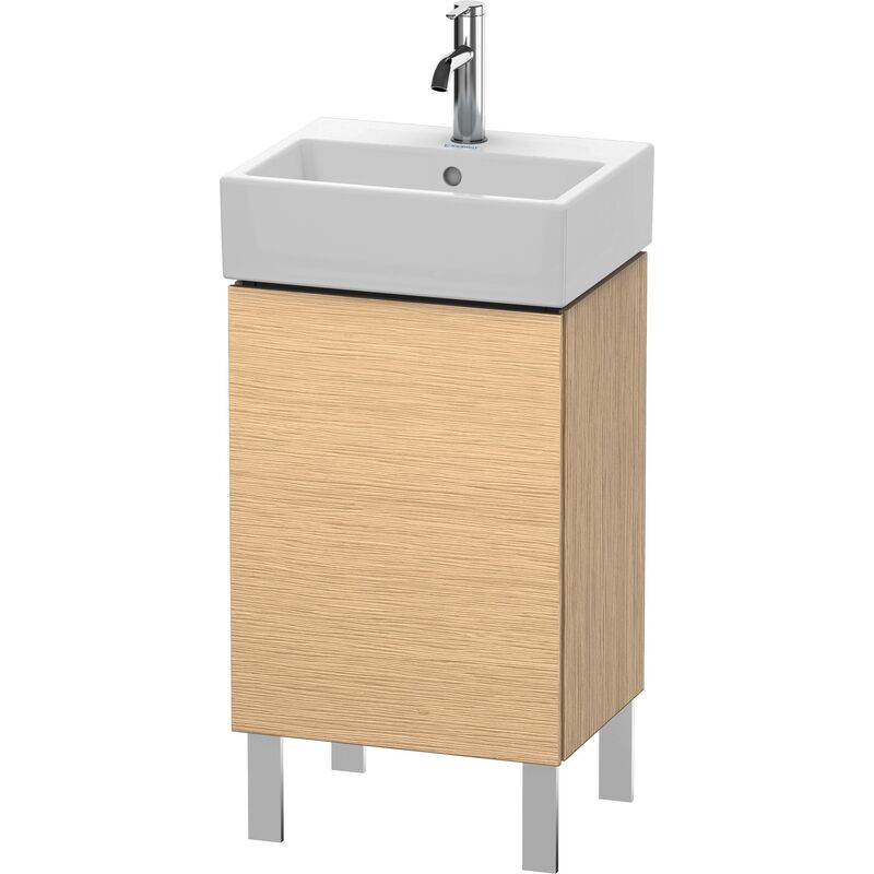 

Duravit L-Cube Módulo de lavabo vertical, 1 puerta, con bisagra a la izquierda, 43,4x34,1 cm, para Vero Air 072445, color: Roble cepillado Chapa de