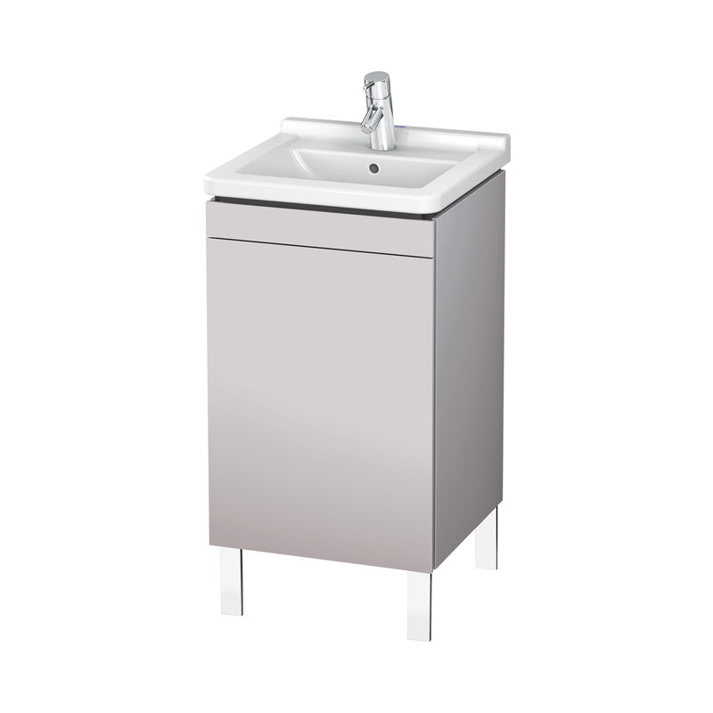 

Duravit L-Cube Módulo de lavabo vertical, 1 puerta, con bisagra a la izquierda, 460mm, para Starck 3 030348, color: Blanco Lila Seda Laca mate