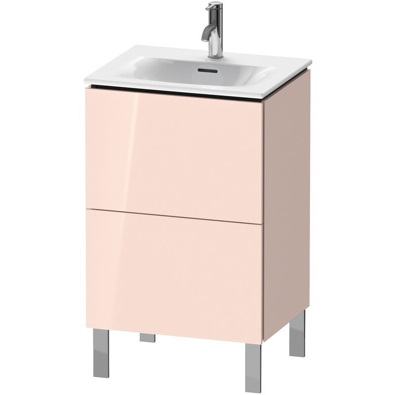 

Duravit L-Cube Módulo de lavabo vertical LC6594, 520x421 mm, 2 cajones, para Viu 234453, color: Perla de albaricoque laca de alto brillo - LC659401010