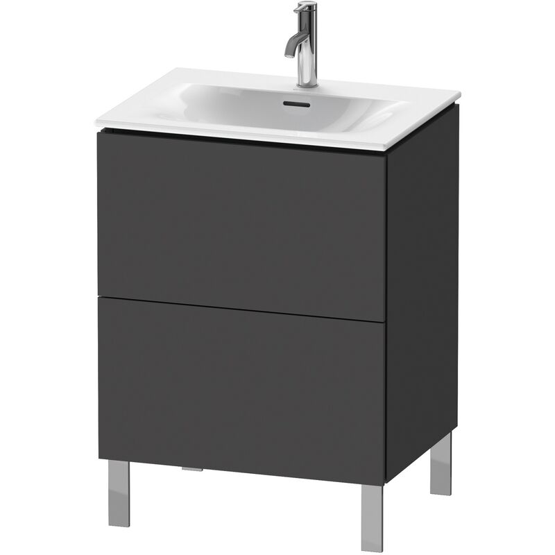 

Duravit L-Cube Módulo de lavabo vertical LC6595, 620x481 mm, 2 cajones, para Viu 234463, color: Grafito Mate Decoración - LC659504949