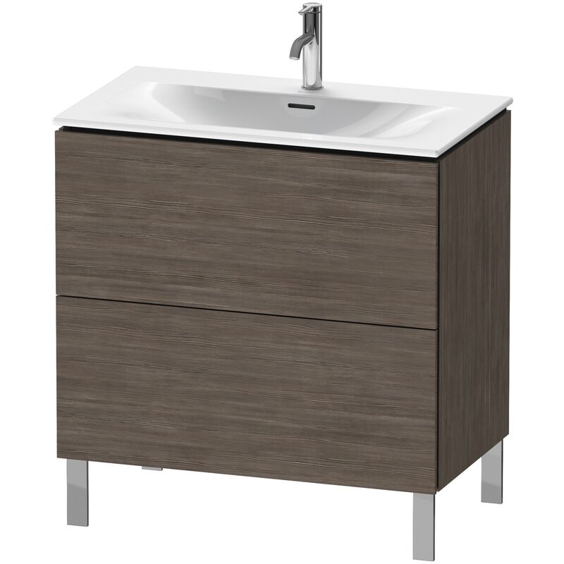 

Duravit L-Cube Módulo de lavabo vertical LC6597, 820x481 mm, 2 cajones, para Viu 234483, color: Pino Terra Decor - LC659705151