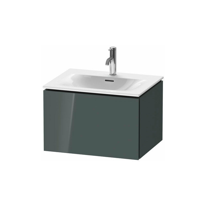 

Duravit L-Cube Módulo mural LC6135, 620x481 mm, 1 extraíble, para Viu 234463, color: Laca de alto brillo Dolomiti Grey - LC613503838