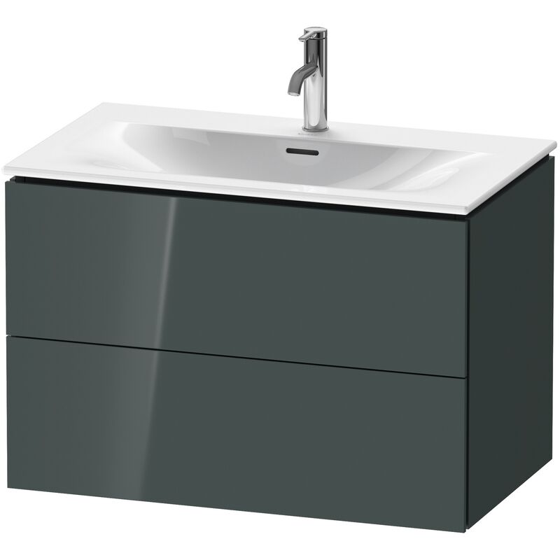 

Duravit L-Cube Módulo mural LC6307, 820x481 mm, 2 cajones, para Viu 234483, color: Laca de alto brillo Dolomiti Grey - LC630703838