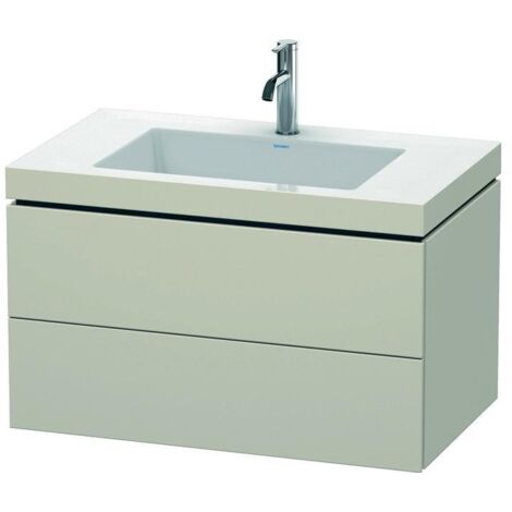 Duravit L-Cube Möbelwaschtisch c-bonded mit Unterbau wandhängend,