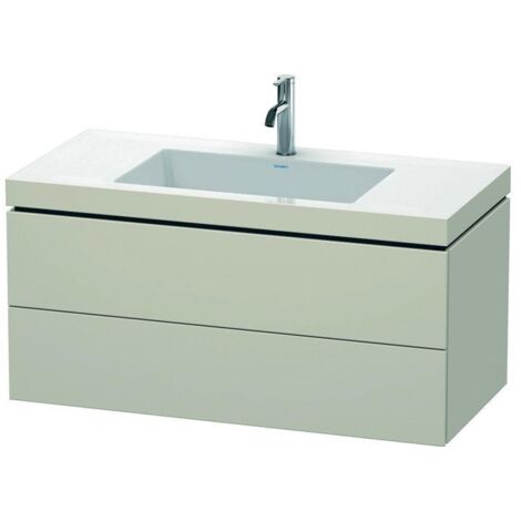 Duravit L-Cube Möbelwaschtisch c-bonded mit Unterbau wandhängend,