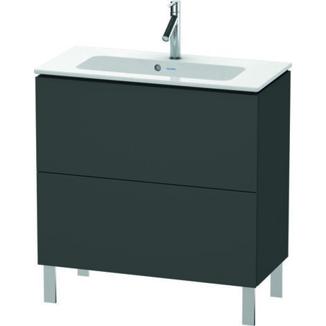 Duravit L-CUBE mueble bajo lavabo compacto 704x820x391mm grafito mate