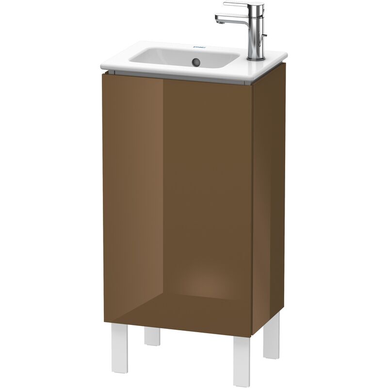 

Duravit L-Cube Mueble de aseo vertical, 1 puerta, con bisagra a la derecha, 420mm, para Me by Starck 072343, color: Marrón Oliva Laca Alto Brillo