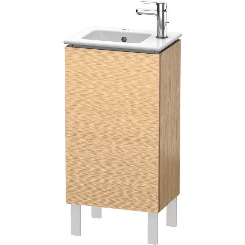 

Duravit L-Cube Mueble de aseo vertical, 1 puerta, con bisagra a la derecha, 420mm, para Me by Starck 072343, color: Roble cepillado Chapa de madera