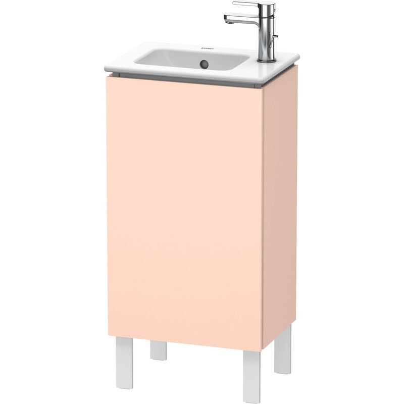 

Duravit L-Cube Mueble de aseo vertical, 1 puerta, con bisagra a la izquierda, 420mm, para Me by Starck 072343, color: Albaricoque Perla seda laca