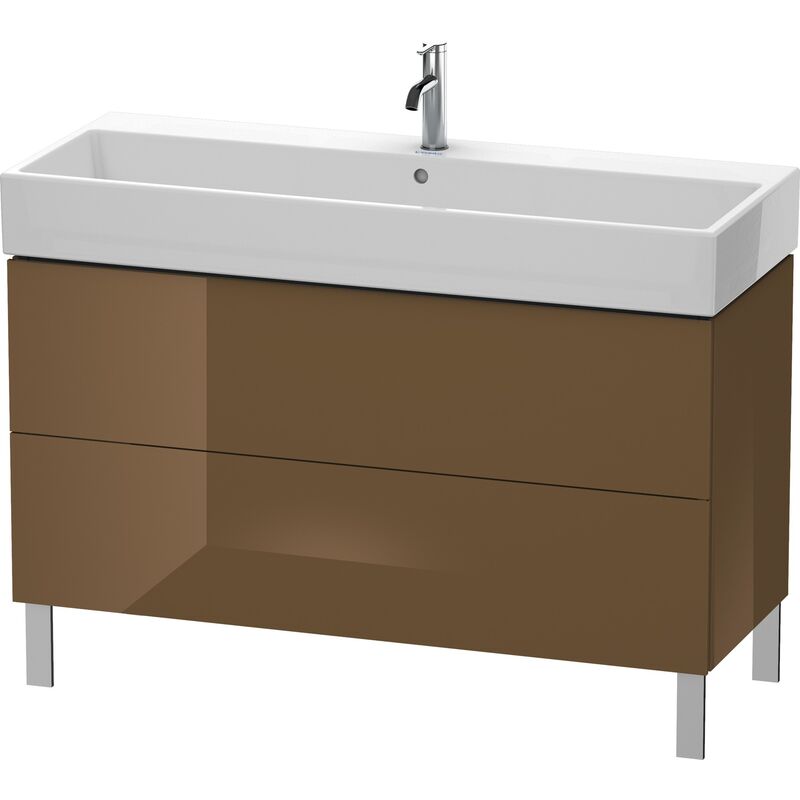 

Duravit L-Cube Mueble de aseo vertical 118,4 x 45,9 cm, 2 extraíbles, para Vero Air 235012, color: Marrón Oliva Laca Alto Brillo - LC677906161