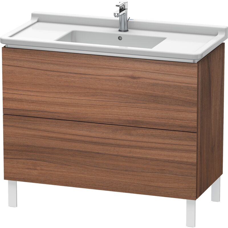 

Duravit L-Cube Mueble de aseo vertical, 2 cajones, 1020mm, para Starck 3, color: Nogal natural decorado - LC661007979