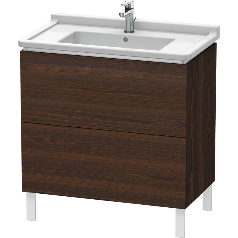 

Duravit L-Cube Mueble de aseo vertical, 2 cajones, 820mm, para Starck 3, color: Nogal cepillado Chapa de madera auténtica - LC660906969