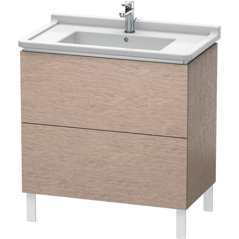 

Duravit L-Cube Mueble de aseo vertical, 2 cajones, 820mm, para Starck 3, color: roble cachemir chapa de madera auténtica - LC660901111