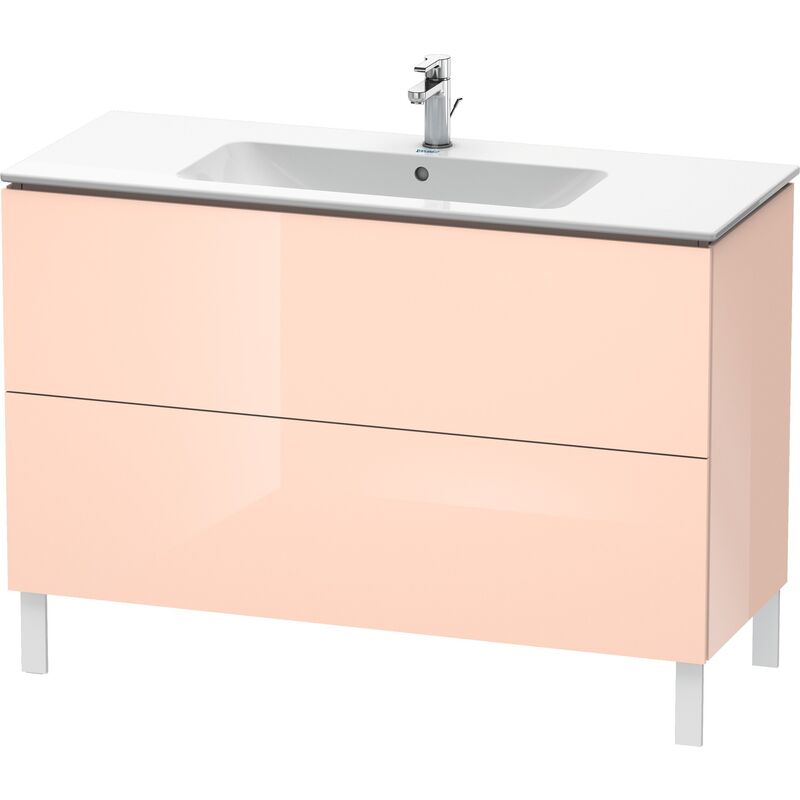 

Duravit L-Cube Mueble de aseo vertical, 2 cajones, ancho: 1220mm, para Me by Starck 233612, color: Perla de albaricoque laca de alto brillo