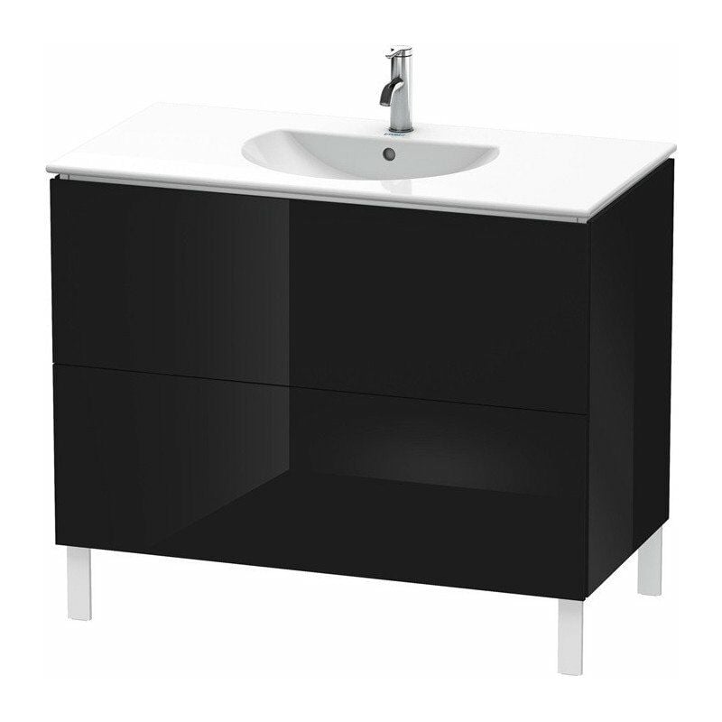 

Duravit - Mueble bajo lavabo L-CUBE 534x1020x704mm negro alto brillo