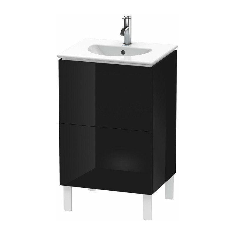 

Duravit - Mueble bajo lavabo L-CUBE 419x520x704mm negro alto brillo