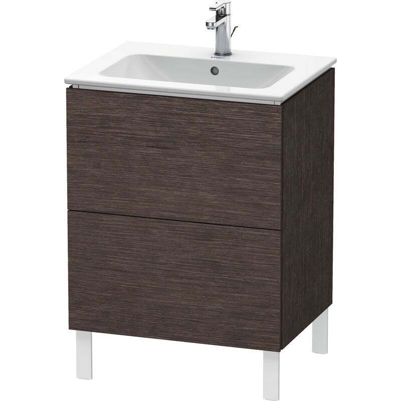 

Duravit L-Cube Mueble de aseo vertical, 2 cajones, anchura: 620mm, para Me by Starck 233663, color: roble oscuro cepillado chapa de madera auténtica