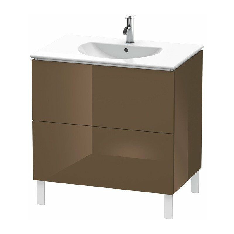 

Mueble de baño L-CUBE 534x820x704mm marrón oliva brillo intenso