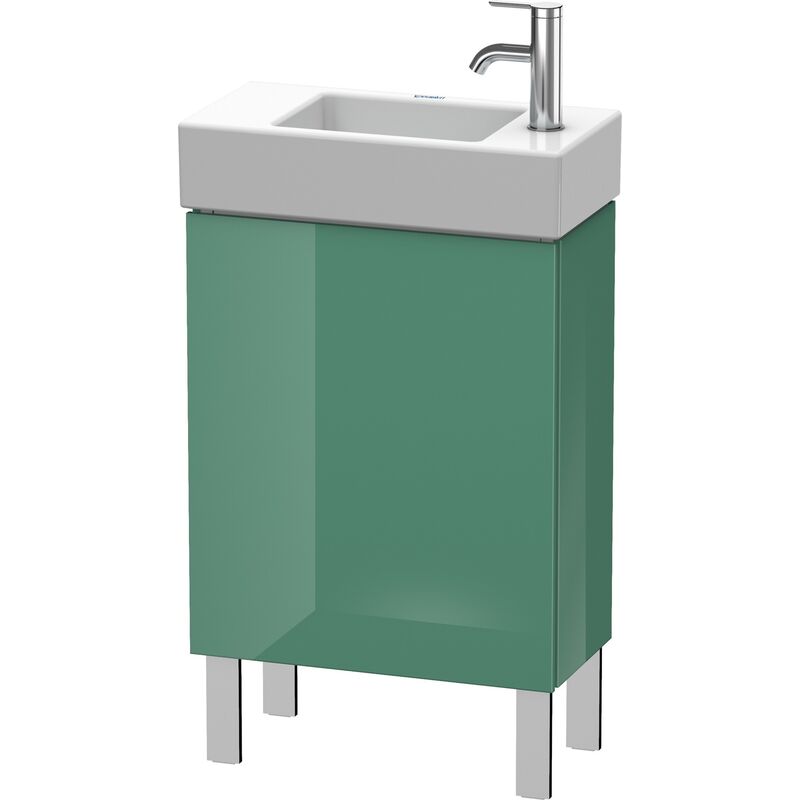 

Duravit L-Cube Mueble de aseo vertical 48,0 x 24,0 cm, 1 puerta, 1 balda de cristal, para Vero Air 072450 LC6751L, color: Jade laca alto brillo