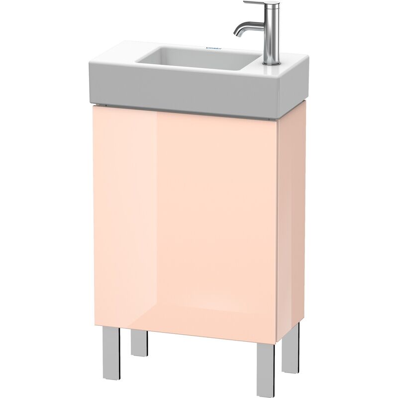 

Duravit L-Cube Mueble de aseo vertical 48,0 x 24,0 cm, 1 puerta, 1 balda de cristal, para Vero Air 072450 LC6751L, color: Perla de albaricoque laca