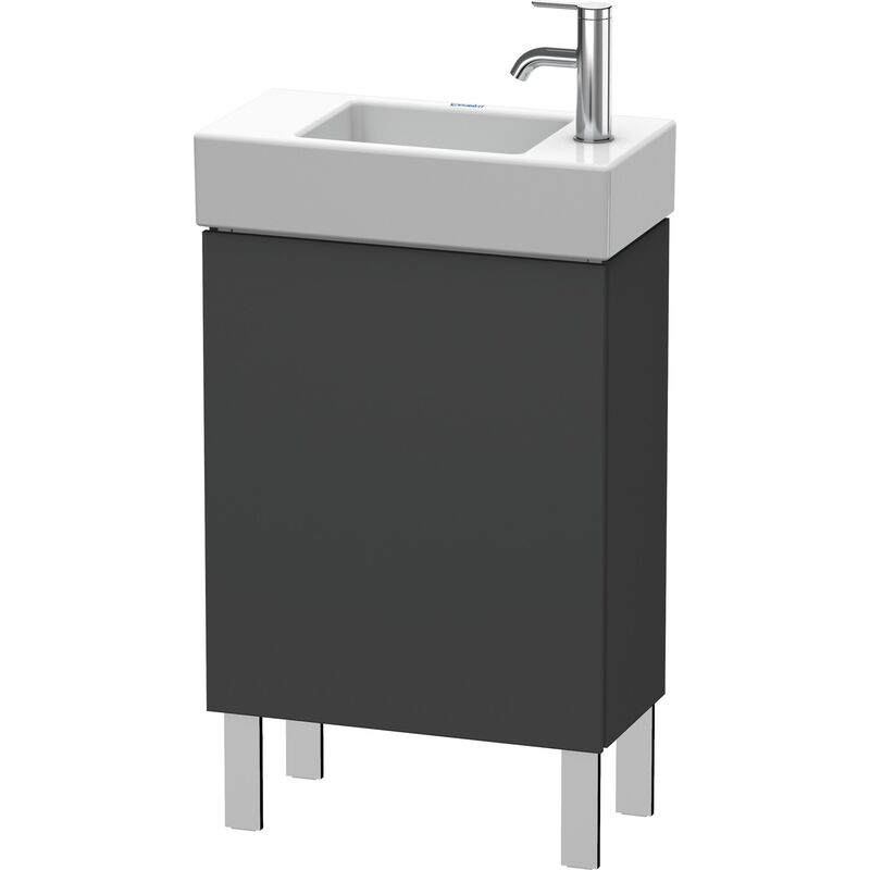 

Duravit L-Cube Mueble de aseo vertical 48,0 x 24,0 cm, 1 puerta, 1 balda de cristal, para Vero Air 072450 LC6751L, color: Grafito Mate Decoración